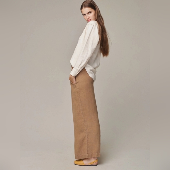 Jungmaven Cambria Tan Wide Leg Pants M - Picture 11 of 13